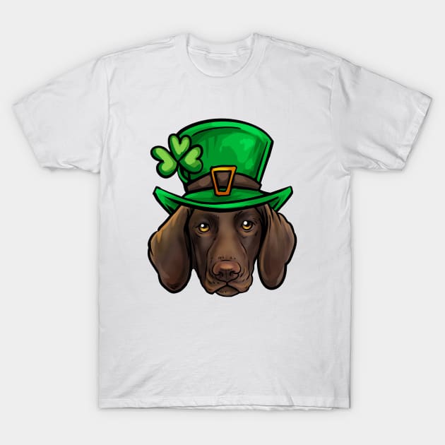 St Patricks Day German Shorthaired Pointer T-Shirt by whyitsme